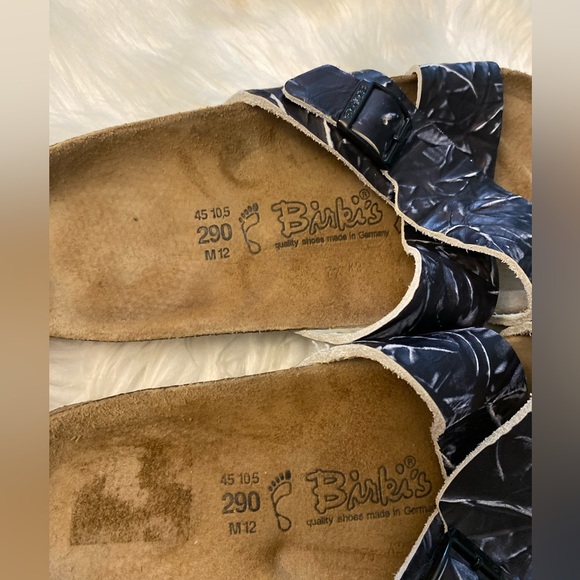 Birkenstock Birki’s Santosa Slides Sandals Men's blue Palm size 12 - Picture 2 of 8